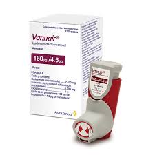 VANNAIR BUDESONIDA FORMOTEROL 160-4.5MCG INH 120DOSIS 